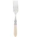 Vietri Aladdin Brilliant Aqua Serving Fork In Ivory