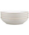 Denby Natural Canvas Set Of 4 Pasta Bowls In Canvas