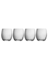 BELLEEK POTTERY ERNE TUMBLER GLASS SET OF 4