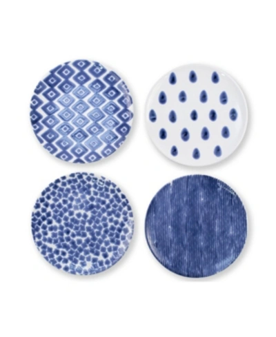 VIETRI SANTORINI ASSORTED SALAD PLATES