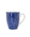 Vietri Viva Santorini Ceramic Stripe Mug In Blue