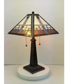 Amora Lighting Tiffany Style Mission Table Lamp In Multi