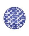 Vietri Santorini Fish Dinner Plate In Blue/white