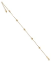 MACY'S BEAD ANKLET IN 14K YELLOW GOLD