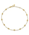 MACY'S RICE BEAD ANKLET IN 14K YELLOW GOLD