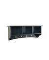 Alaterre Furniture Shaker Cottage Storage Coat Hook, Charcoal Gray In Charcoal