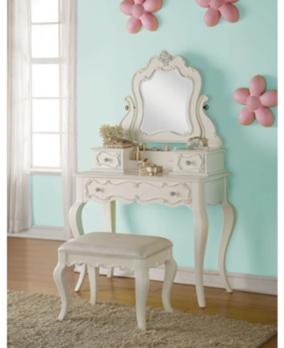 Acme Furniture Edalene Vanity Stool In White