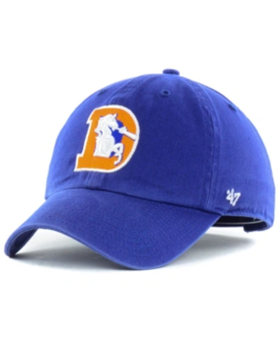 47 Brand Denver Broncos Clean Up Cap In Royalblue