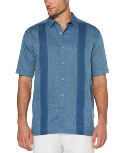 Cubavera Men's Short-sleeve Panel Shirt In Star Sapphire