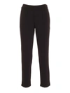 TWINSET LOGO CHARM trousers IN BLACK