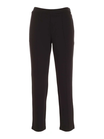 Twinset Logo Charm Trousers In Black