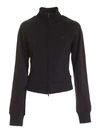 Y-3 Zipped Jersey Track Top In Black