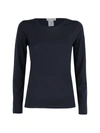 LE TRICOT PERUGIA VIRGIN WOOL T-SHIRT IN BLUE