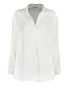 LE TRICOT PERUGIA SILK LOOSE FIT BLOUSE IN WHITE