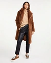 ANN TAYLOR PETITE FAUX FUR COAT,552726