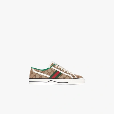 Gucci Brown Tennis 1977 Sneakers In Multicolor