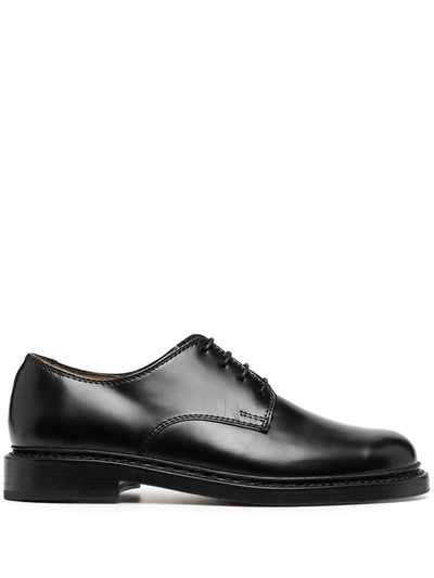 Our Legacy Uniform Parade Oxford Shoes In Black Leather