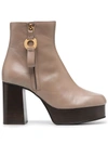SEE BY CHLOÉ PLATFORM ANKLE BOOTS