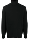 CENERE GB SILK-CASHMERE ROLL NECK JUMPER