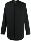 ANN DEMEULEMEESTER LONG SHIRT WITH MANDARIN COLLAR