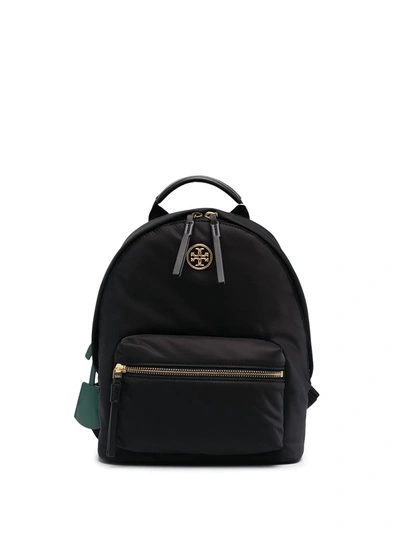 Tory Burch Piper Small Nylon Zip Backpack In Black