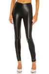 Rag & Bone Nina Womens Faux Leather Pull On Skinny Pants In Black