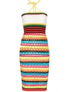 AGR STRIPE KNIT MIDI DRESS