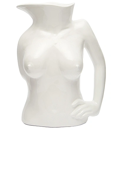 Anissa Kermiche Jugs Jug Ceramic Vase In White