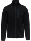 Aztech Mountain Matterhorn Wool Zip-up Sweater In Black