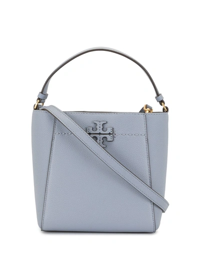 Tory Burch Stitch Motif Tote Bag In Blue