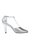 Givenchy Cage T-bar Sandals In Silver
