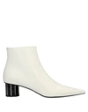 PROENZA SCHOULER PROENZA SCHOULER WOMAN ANKLE BOOTS IVORY SIZE 8 SOFT LEATHER,11967480JG 5