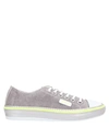 RUCO LINE RUCOLINE WOMAN SNEAKERS DOVE GREY SIZE 8 SOFT LEATHER, TEXTILE FIBERS,11970300QB 13