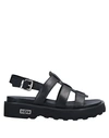 CULT CULT WOMAN SANDALS BLACK SIZE 8 SOFT LEATHER,12522576KJ 3