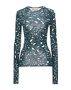 ALEXANDRE VAUTHIER ALEXANDRE VAUTHIER WOMAN T-SHIRT DEEP JADE SIZE S VISCOSE, ELASTANE, GLASS,12497059IU 3