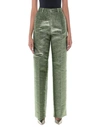 DSQUARED2 DSQUARED2 WOMAN PANTS GREEN SIZE 4 POLYESTER, SILK,13513280TR 4
