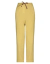 ALESSIA SANTI ALESSIA SANTI WOMAN PANTS OCHER SIZE 6 WOOL, COTTON, ELASTANE,13522853DX 3