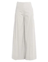 ERIKA CAVALLINI ERIKA CAVALLINI WOMAN PANTS LIGHT GREY SIZE 8 LINEN, VISCOSE, ELASTANE,13524834MF 4