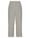 Shop D-exterior D. Exterior Woman Pants Khaki Size 12 Linen, Polyester In Beige