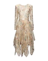 ETRO ETRO WOMAN MIDI DRESS LIGHT YELLOW SIZE 8 SILK, METALLIC FIBER,15083115PM 4