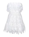 DONDUP DONDUP WOMAN SHORT DRESS WHITE SIZE 6 POLYESTER, POLYAMIDE,15086249HQ 4