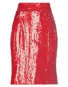 DONDUP DONDUP WOMAN MIDI SKIRT RED SIZE 4 POLYESTER, ELASTANE,35454162TO 4