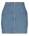 Philosophy Di Lorenzo Serafini High-rise Denim Miniskirt In Blue