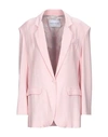 HEBE STUDIO HEBE STUDIO WOMAN BLAZER LIGHT PINK SIZE 6 VISCOSE,49602816KE 2