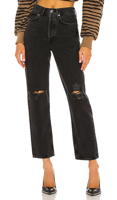 Agolde Black 90's Mid-rise Loose Jeans