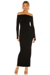 MICHAEL COSTELLO X REVOLVE OFF SHOULDER BODYCON MAXI DRESS,MELR-WD345