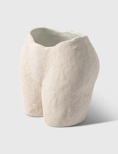 Anissa Kermiche Beige Speckled Popotin Ceramic Pot 12.5cm