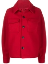 AMI ALEXANDRE MATTIUSSI BUTTONED OVERSIZED JACKET