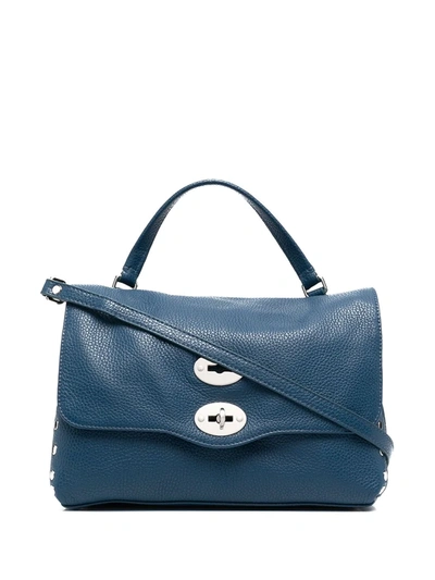 Zanellato Postina Small Leather Handbag In Blue