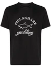 PAUL & SHARK LOGO PRINT CREWNECK T-SHIRT